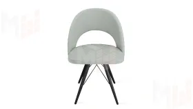 Стул Гэтсби К3 Черный муар, Велюр Confetti Silver