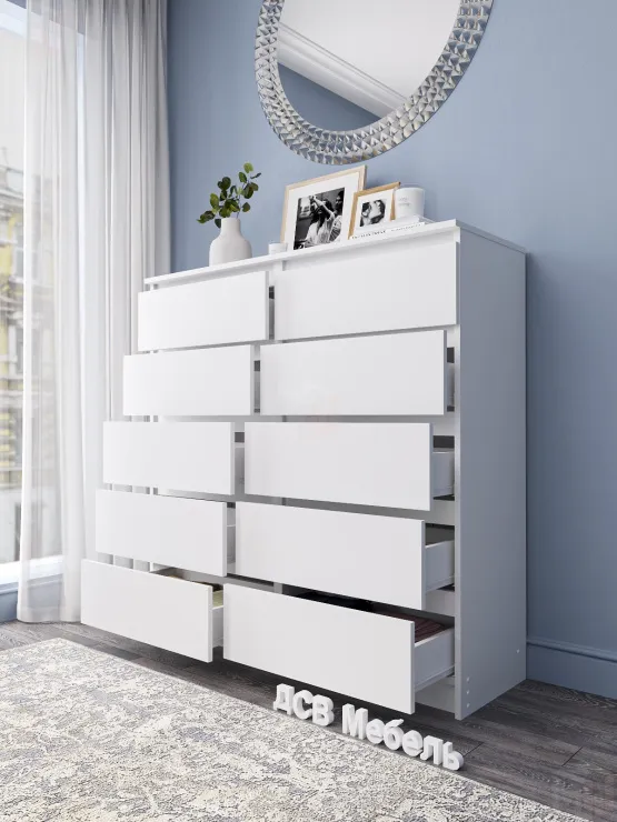 Комод Мори 1200.10 белый