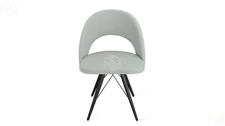 Стул Гэтсби К3 Черный муар, Велюр Confetti Silver