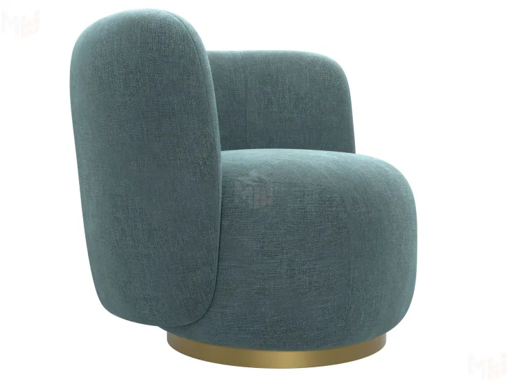 Кресло Лига-072 ( шенилл RIMINI 11 серо-зеленый )