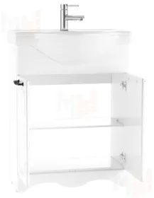 Тумба под умывальник "Классика 65" RICH белое дерево Домино