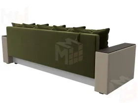 Диван прямой Дубай Лайт ( Зеленый\Бежевый )