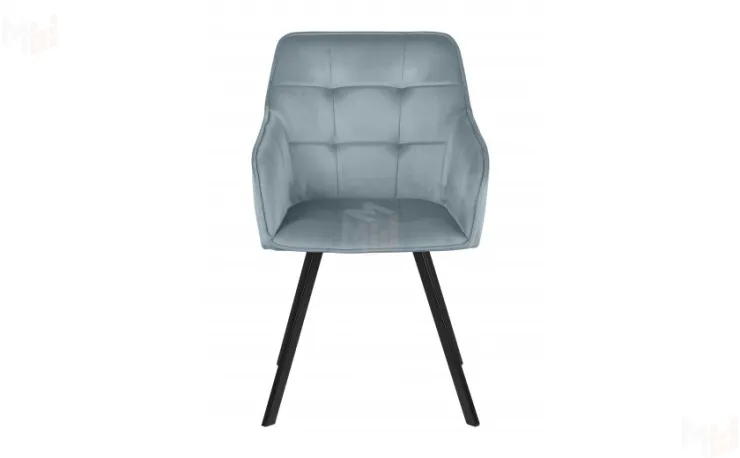 Кресло поворотное Мони Confetti dusty blue/черный