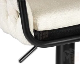 Стул барный DOBRIN LEON (кремовая ткань (LAR 275-33))