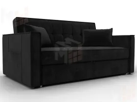 Диван прямой Лига-104 (140) ( SEVEN 35 черный )