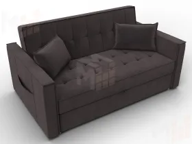 Диван прямой Лига-104 (140) ( SEVEN 727 коричневый )