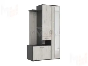 Прихожая Лира (Графит/крафт белый)