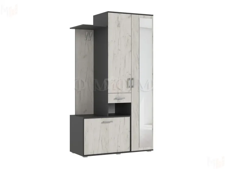 Прихожая Лира (Графит/крафт белый)