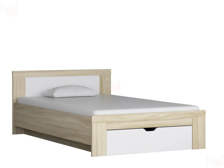 Кровать полутороспальная с ящиком ДЕЛЬТА Next 19.03