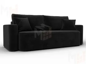 Диван прямой Лига-118 НПБ ( SEVEN 35 черный )