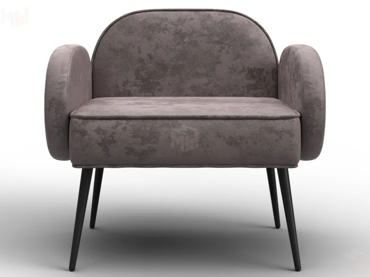 Кресло Лига-086 ( велюр NUVOLA 34 светло-коричневый )