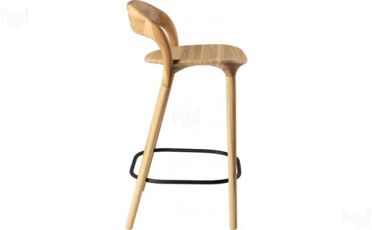 Стул полубарный деревянный из массива дуба Соул  Дуб натуральный