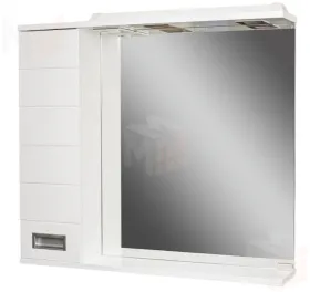 Шкаф-зеркало Cube 80 Эл. левый/правый Домино 