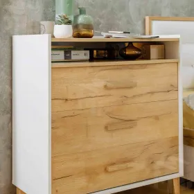 Комод  Айрис 455 Белый/Дуб золотистый