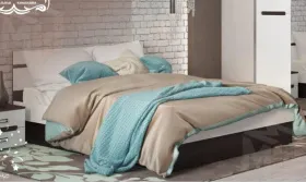 Кровать Ким 1,6 с подъемным механизмом (венге/белый глянец)