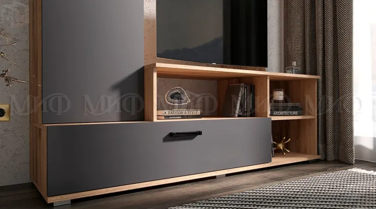 Гостиная Мини (дуб крафт/графит)