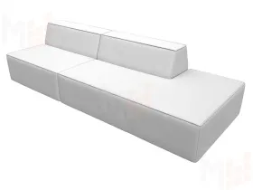 Диван прямой модульный Монс Модерн правый ( GRIFON 01 белый )