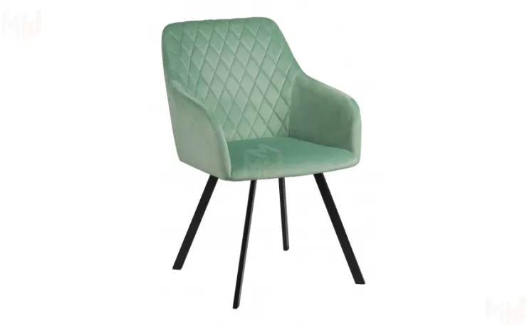 Кресло Барли Confetti aquamarine/черный