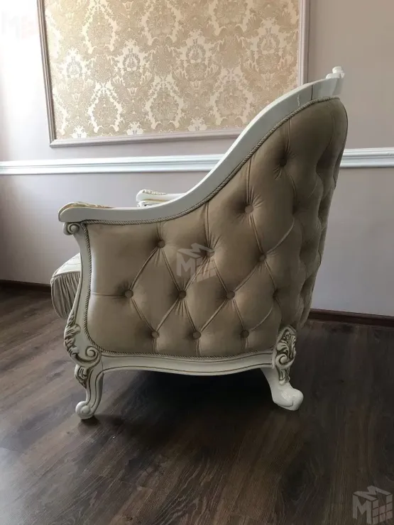 Кресло Мона Лиза белый глянец