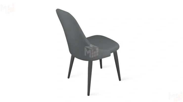 Стул Франк (конус) исп. 2 - ДП2-30 Графит/Микровелюр Catania Silver (серый)