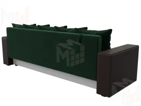 Диван прямой Дубай Лайт ( Зеленый;Коричневый )