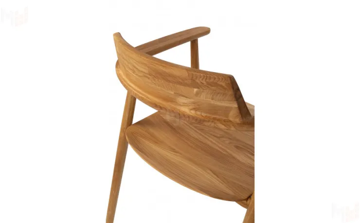 Кресло деревянное из массива дуба Сэн Дуб светлый