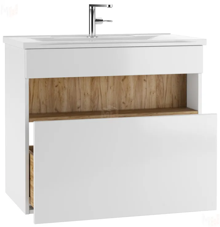 Тумба подвесная под умывальник "Elena 80" Fortuna В1 Домино