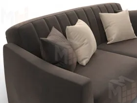 Диван-книжка Лига-095 НПБ ( SEVEN 727 коричневый )