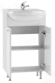 Тумба под умывальник "Альфана 50 Классик" без ящика Айсберг