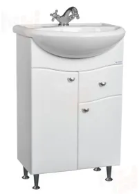 Тумба под умывальник "Уют 60 Волна" с верхним ящиком В1 Айсберг