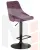 Стул барный DOBRIN JOSEPH BLACK (пудрово-сиреневый велюр (MJ9-52))