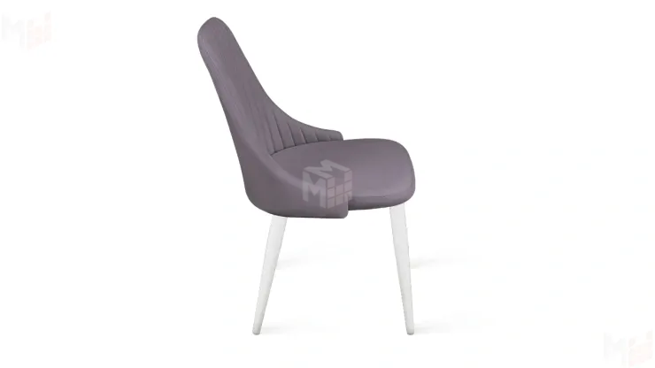 Стул Франк (конус) исп. 2 - ДП2-30 Белый матовый/Микровелюр  Catania Lavender (лавандовый)