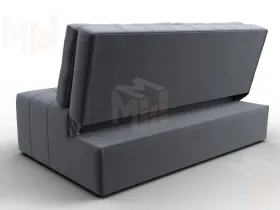 Диван прямой Лига-107 (140) ( SEVEN 17 серый )