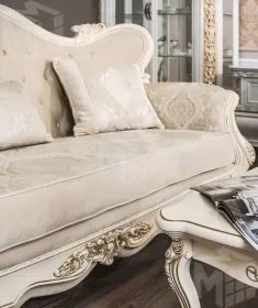 Диван Джоконда 3х местный крем глянец