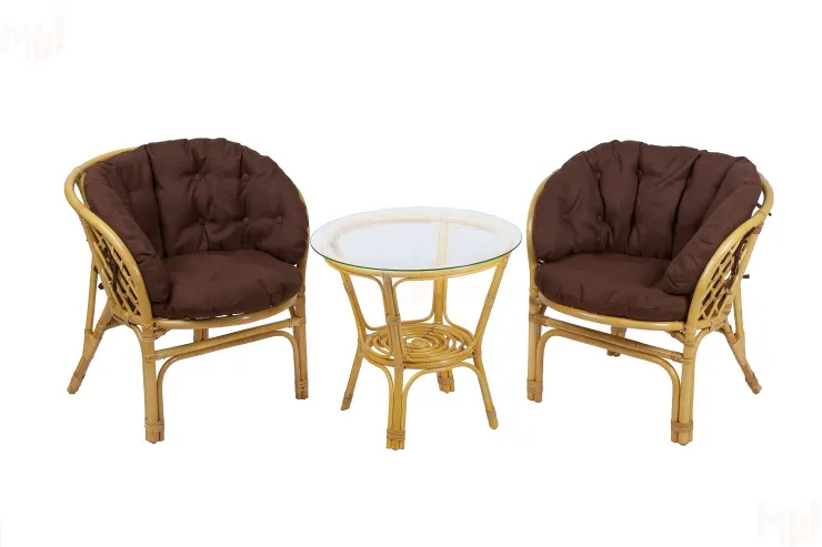 Комплект Багама дуэт с полными коричневыми подушками