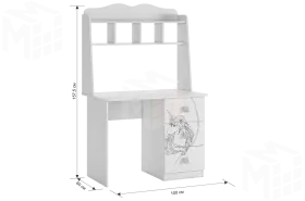 Стол  Фэнтези белый рамух