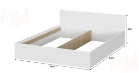 Кровать Токио двойная универсальная (1,6 x 2,0)