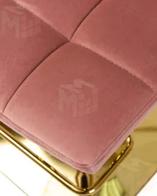 Стул барный DOBRIN GOLDIE (пудрово-розовый велюр (MJ9-32))
