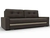 Диван прямой с декором Лига-096 НПБ ( Амур 05 коричневый/бежевый )