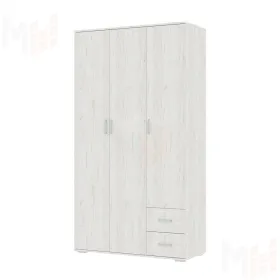 Шкаф Нельсон ШК-01 дуб крафт белый