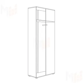 Шкаф для одежды Куба 13.137