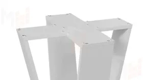 Стол обеденный Райнер Тип 1 Белый, Дуб Крафт золотой