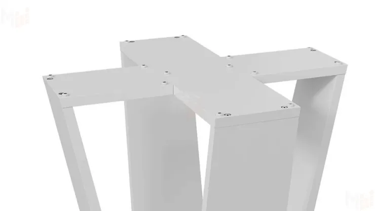 Стол обеденный Райнер Тип 1 Белый, Дуб Крафт золотой