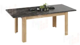 Стол обеденный Ванкувер тип 1  Дуб Крафт золотой, Ателье темное