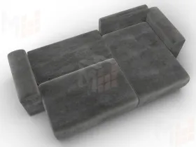 Диван угловой Лига-099 угол универсальный ( TOWER 10 серый )