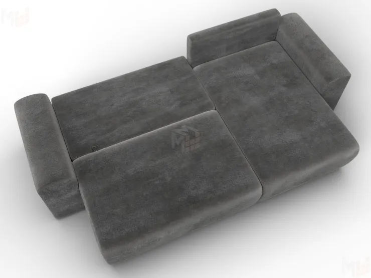 Диван угловой Лига-099 угол универсальный ( TOWER 10 серый )