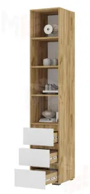 Пенал открытый Хелен ПН 02 дуб крафт золото - белый