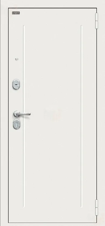 Входная металлическая дверь Флэш Kale Шагрень белая/Off-white