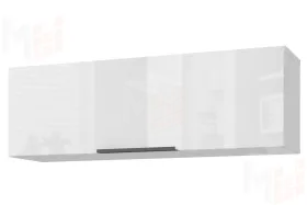 Полка навесная Слайд Белый глянец
