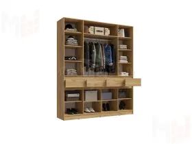 Шкаф Роджина 4-х створчатый (белый глянец)